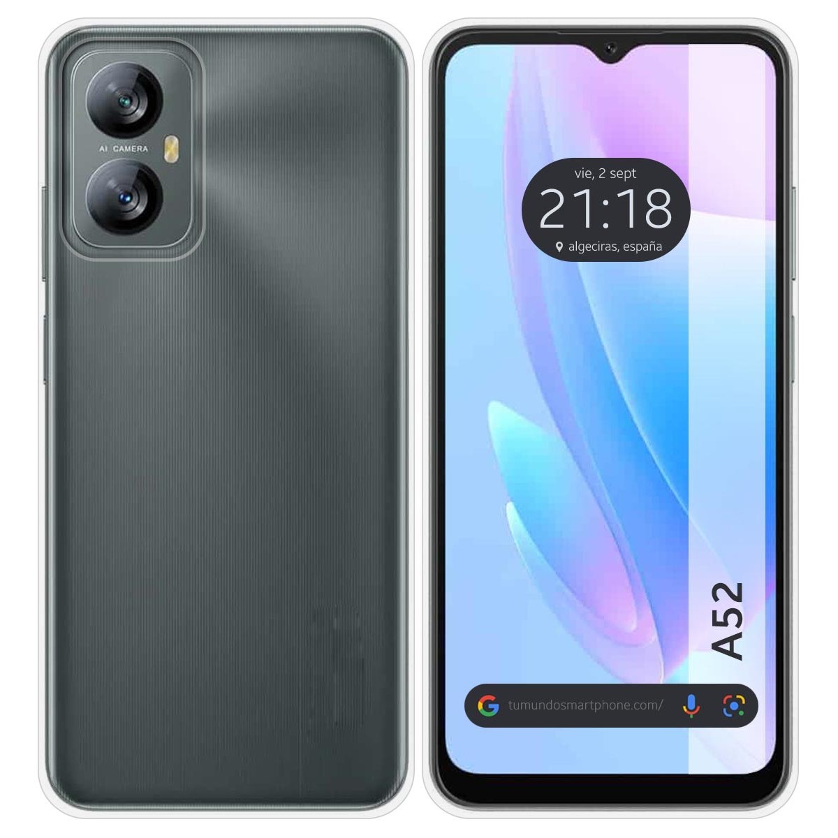 Funda Silicona Gel TPU Transparente para Blackview A52