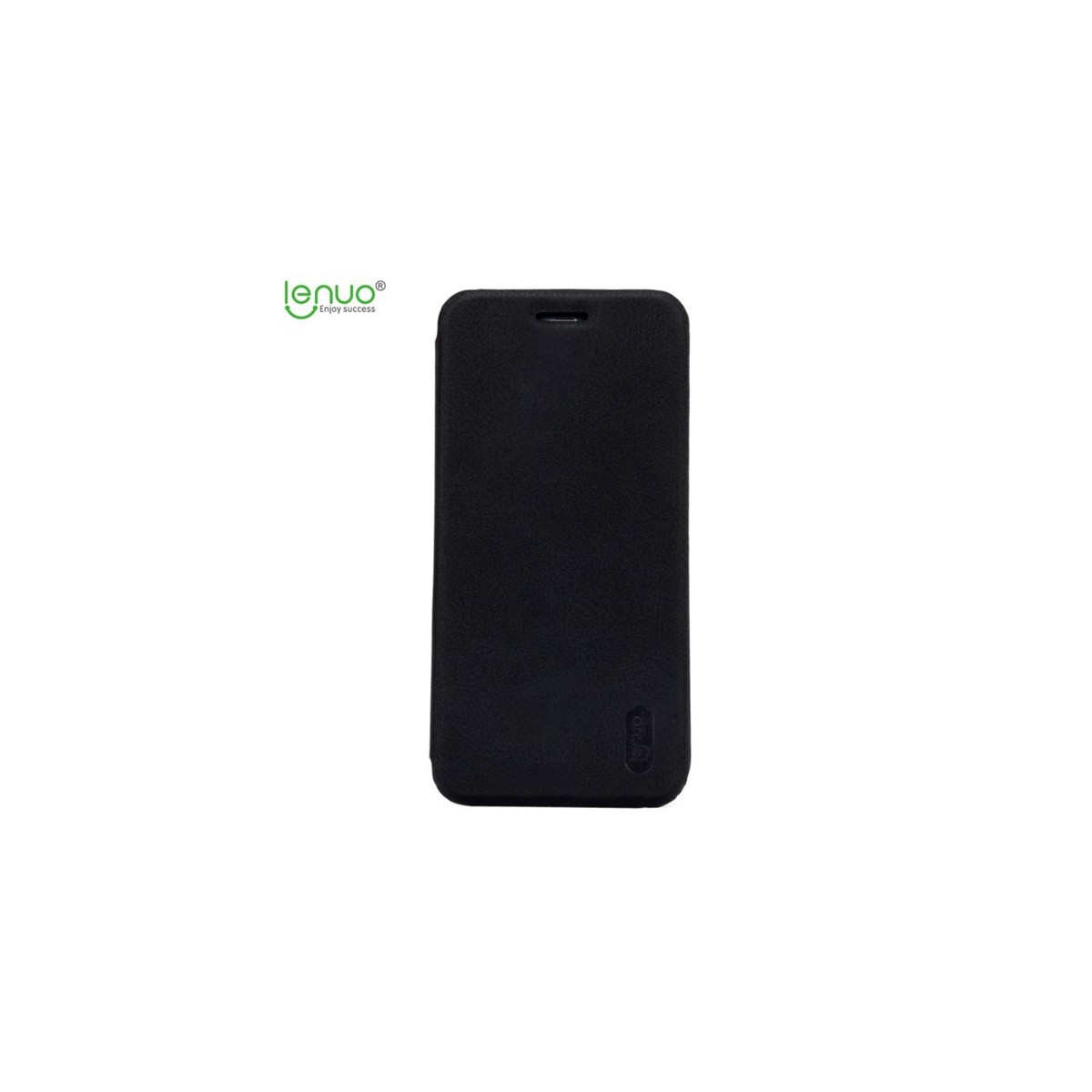 Funda Piel Flip Negra Marca Lenuo para Huawei Honor 9 Lite