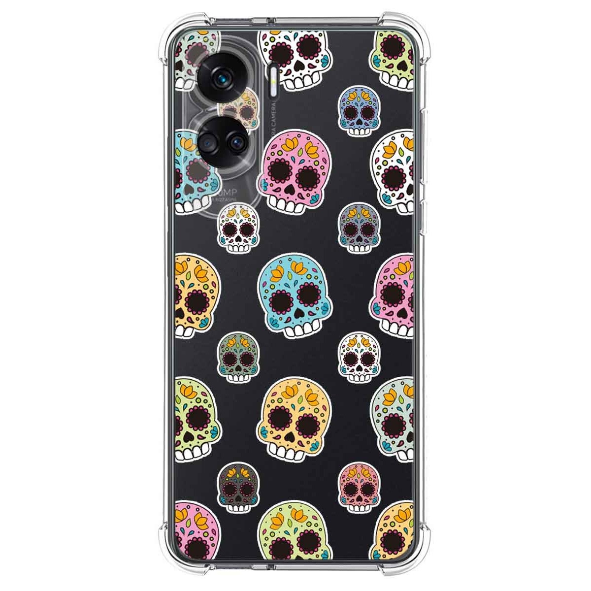 Funda Silicona Antigolpes compatible con Huawei Honor 90 lite 5G diseño Catrina Dibujos