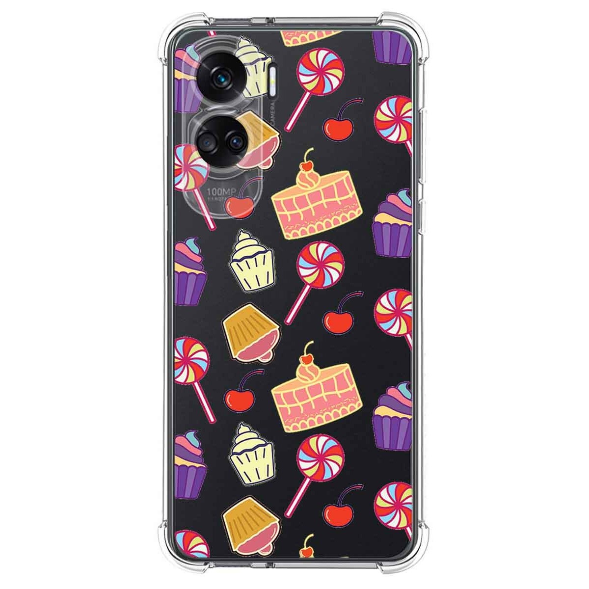 Funda Silicona Antigolpes compatible con Huawei Honor 90 lite 5G diseño Dulces 01 Dibujos