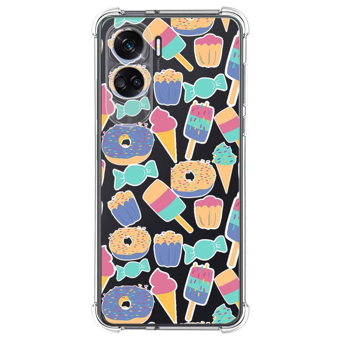 Funda Silicona Antigolpes compatible con Huawei Honor 90 lite 5G diseño Dulces 02 Dibujos