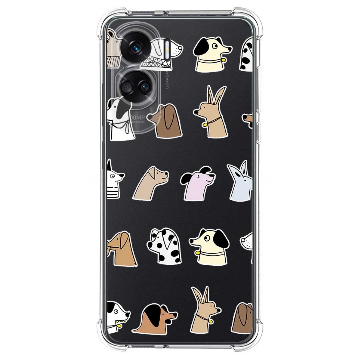 Funda Silicona Antigolpes compatible con Huawei Honor 90 lite 5G diseño Perros Dibujos