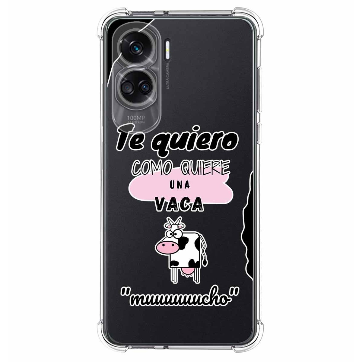 Funda Silicona Antigolpes compatible con Huawei Honor 90 lite 5G diseño Vaca Dibujos