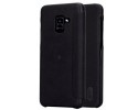 Funda Piel Flip Negra Marca Lenuo para Samsung Galaxy A8 (2018)