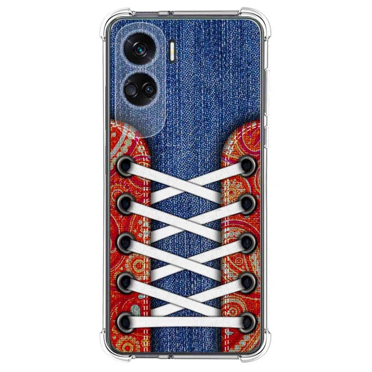 Funda Silicona Antigolpes compatible con Huawei Honor 90 lite 5G diseño Zapatillas 11 Dibujos