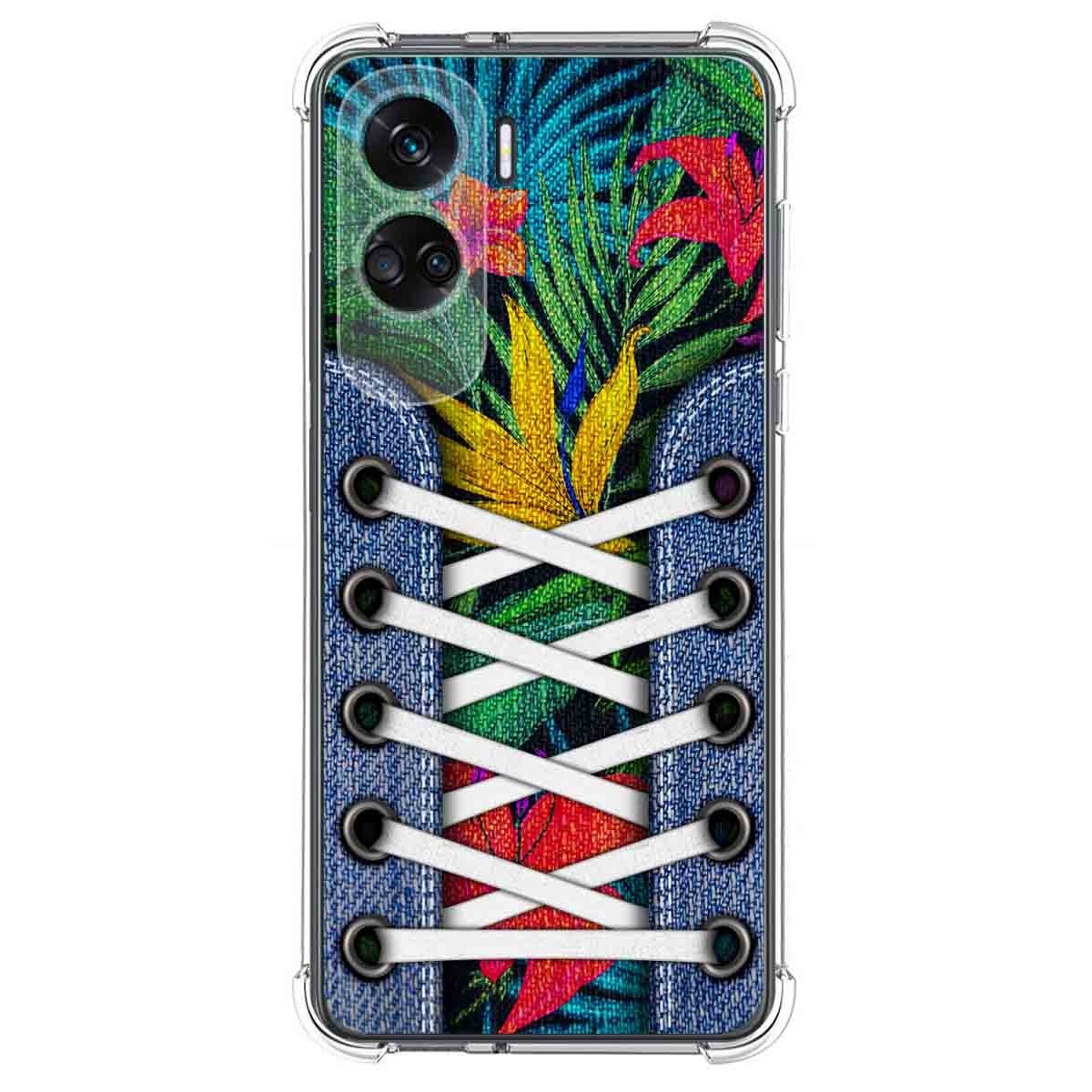 Funda Silicona Antigolpes compatible con Huawei Honor 90 lite 5G diseño Zapatillas 12 Dibujos