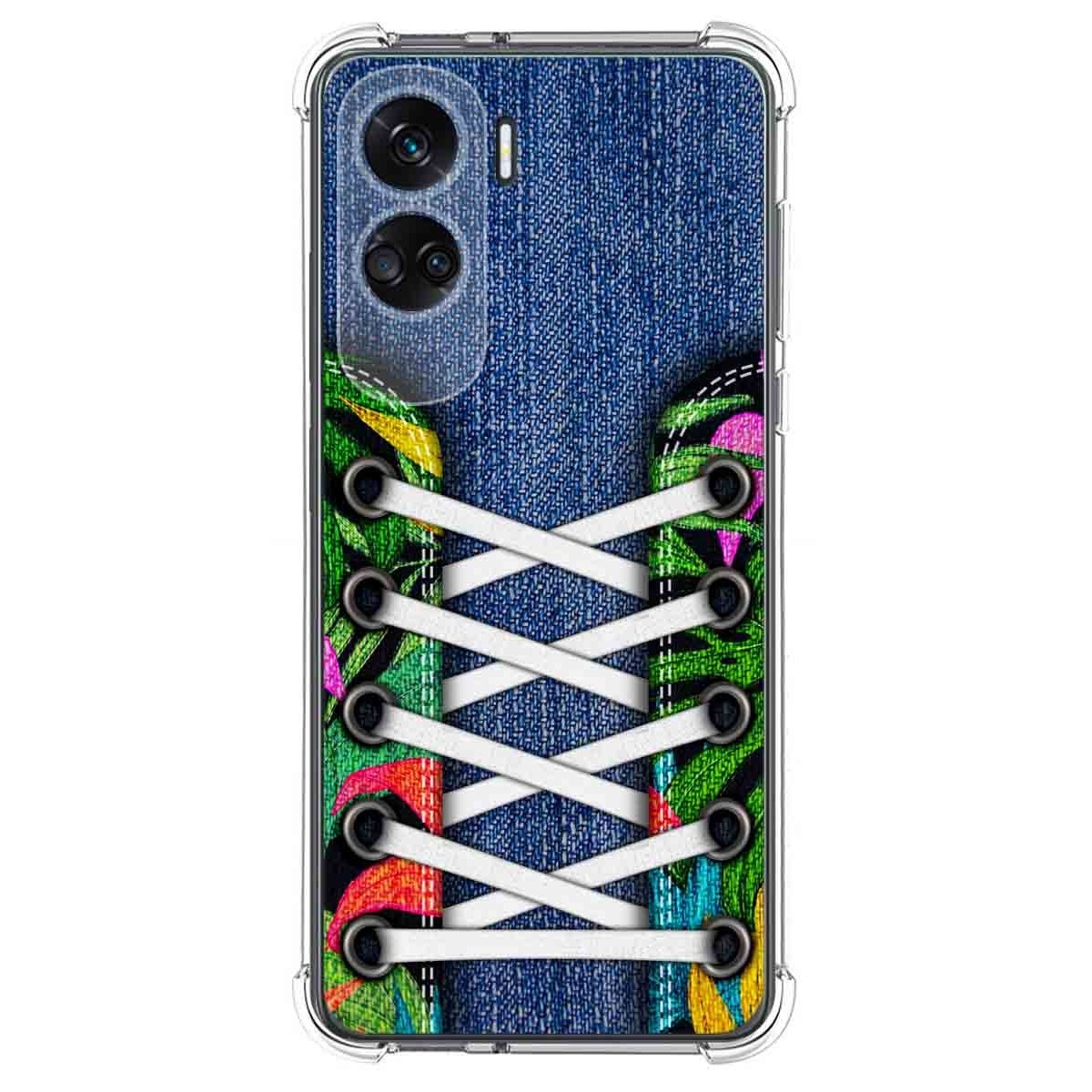 Funda Silicona Antigolpes compatible con Huawei Honor 90 lite 5G diseño Zapatillas 13 Dibujos