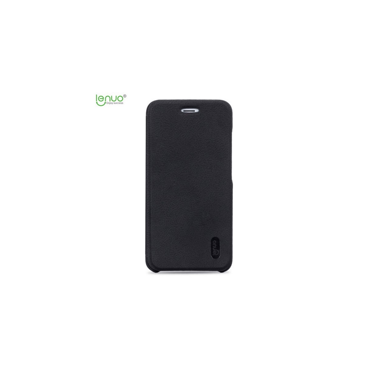 Funda Piel Flip Negra Marca Lenuo para Samsung Galaxy A8 (2018)