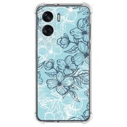 Funda Silicona Antigolpes compatible con Huawei Honor 90 lite 5G diseño Flores 03 Dibujos