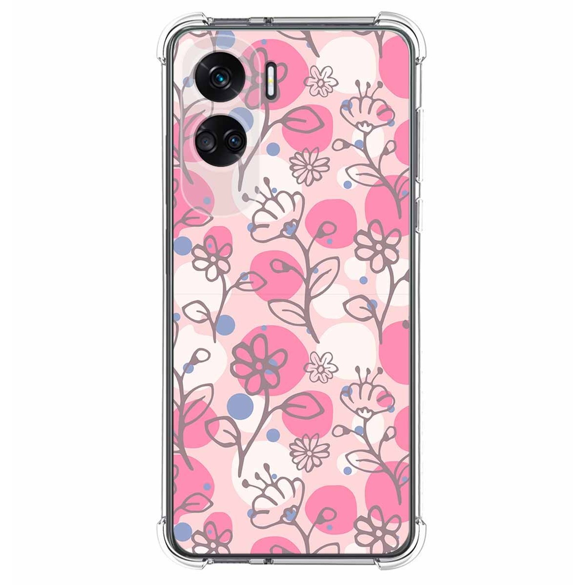 Funda Silicona Antigolpes compatible con Huawei Honor 90 lite 5G diseño Flores 07 Dibujos