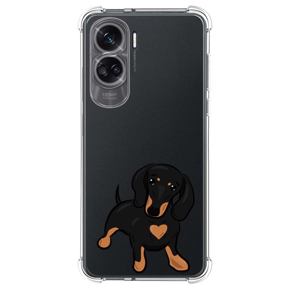 Funda Silicona Antigolpes compatible con Huawei Honor 90 lite 5G diseño Perros 04 Dibujos
