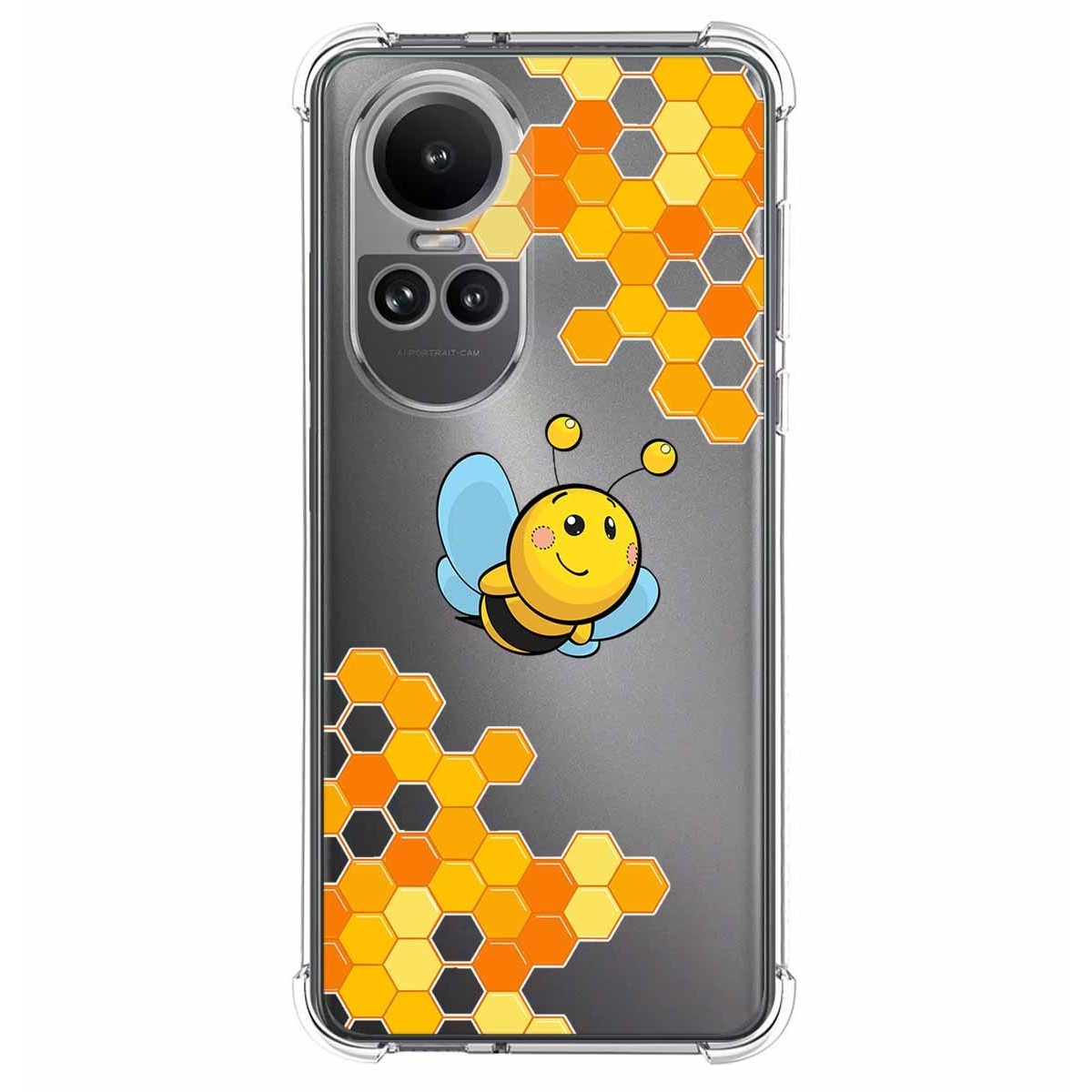 Funda Silicona Antigolpes para Oppo Reno 10 5G / 10 Pro 5G diseño Abeja Dibujos