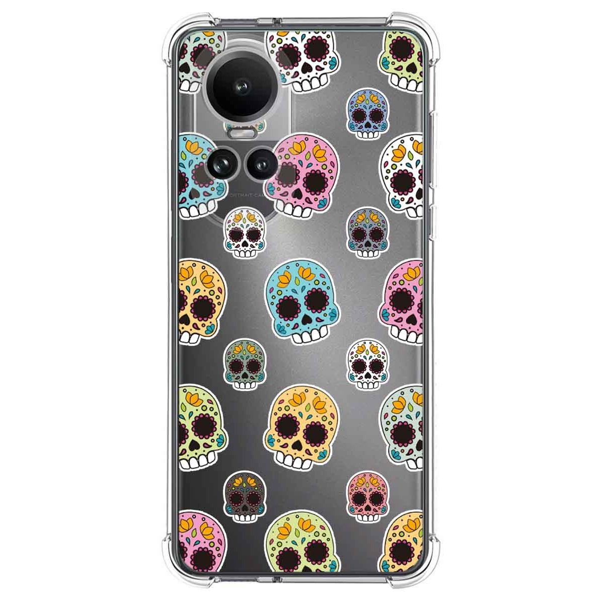 Funda Silicona Antigolpes para Oppo Reno 10 5G / 10 Pro 5G diseño Catrina Dibujos