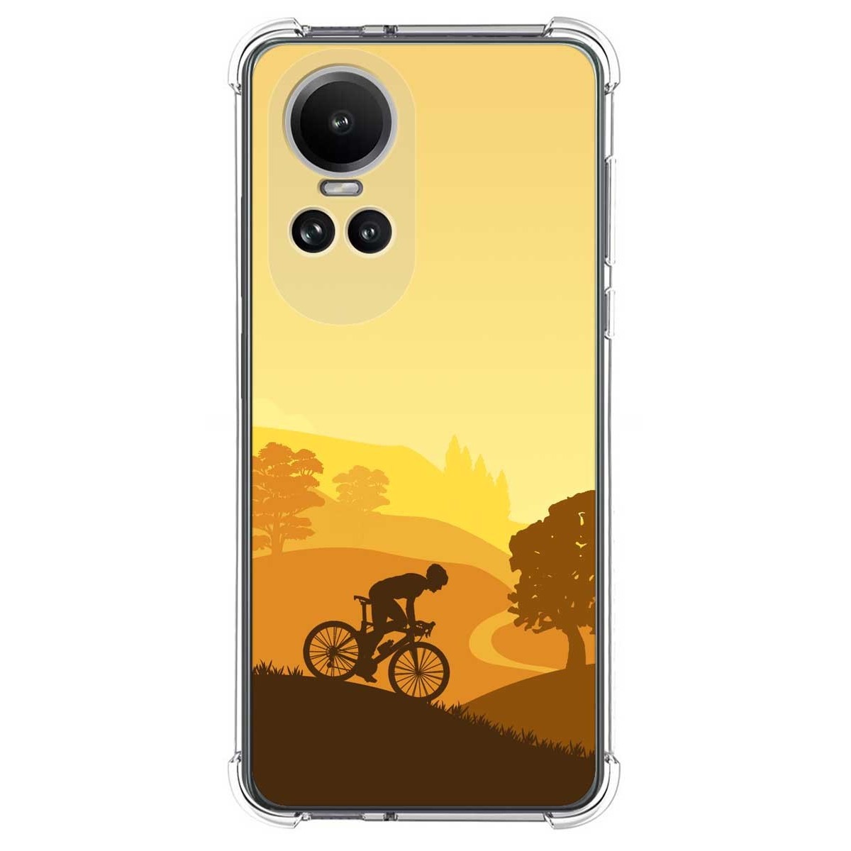 Funda Silicona Antigolpes para Oppo Reno 10 5G / 10 Pro 5G diseño Ciclista Dibujos