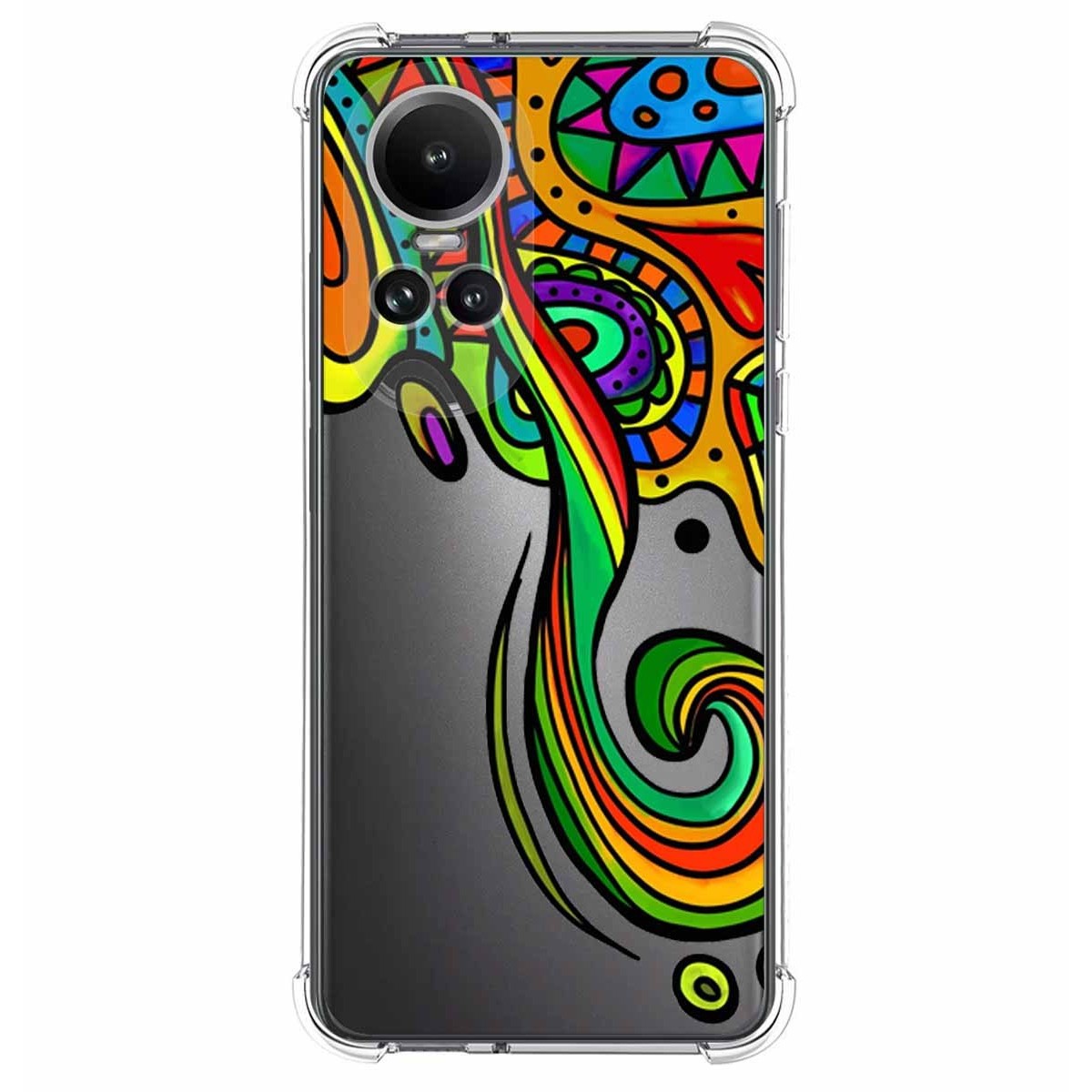 Funda Silicona Antigolpes para Oppo Reno 10 5G / 10 Pro 5G diseño Colores Dibujos
