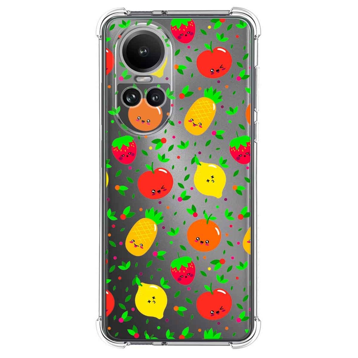 Funda Silicona Antigolpes para Oppo Reno 10 5G / 10 Pro 5G diseño Frutas 01 Dibujos