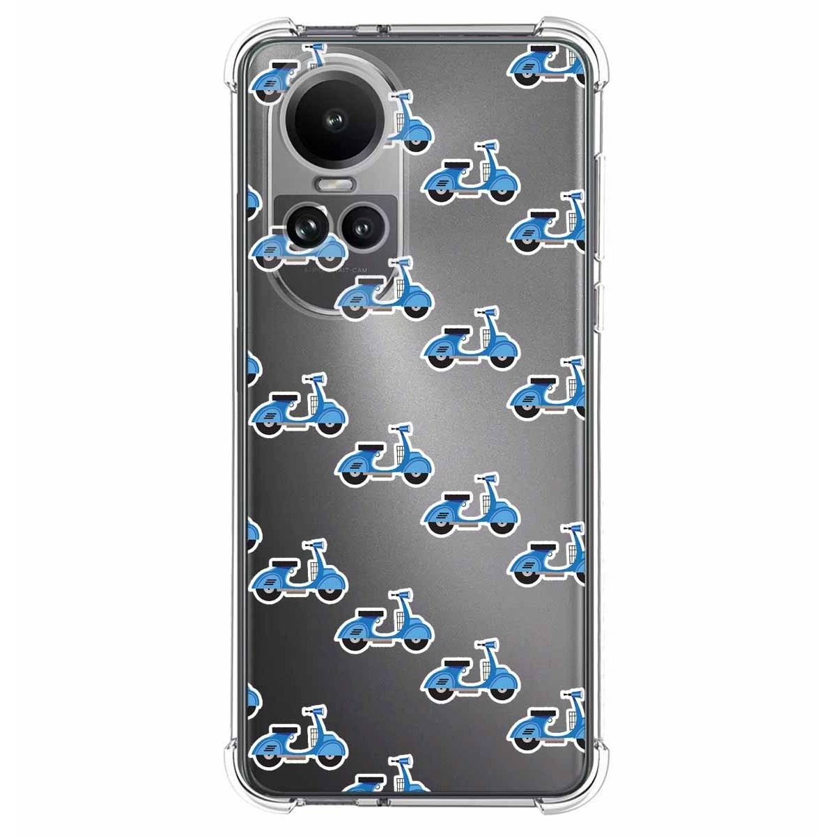 Funda Silicona Antigolpes para Oppo Reno 10 5G / 10 Pro 5G diseño Scooter Dibujos