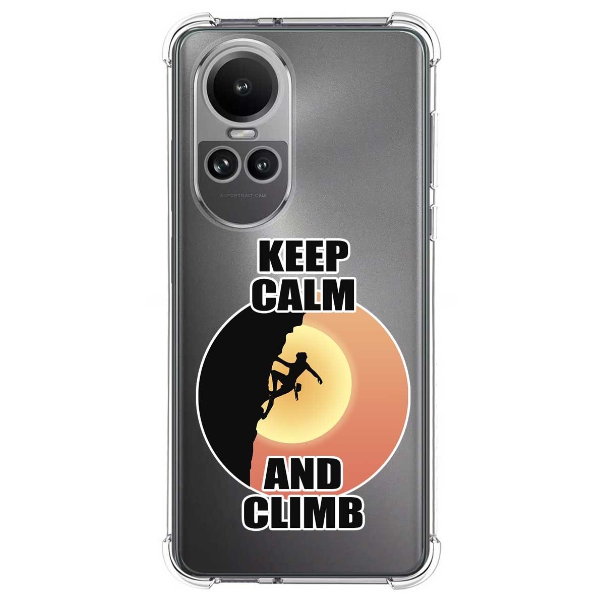 Funda Silicona Antigolpes para Oppo Reno 10 5G / 10 Pro 5G diseño Mujer Escalada Dibujos