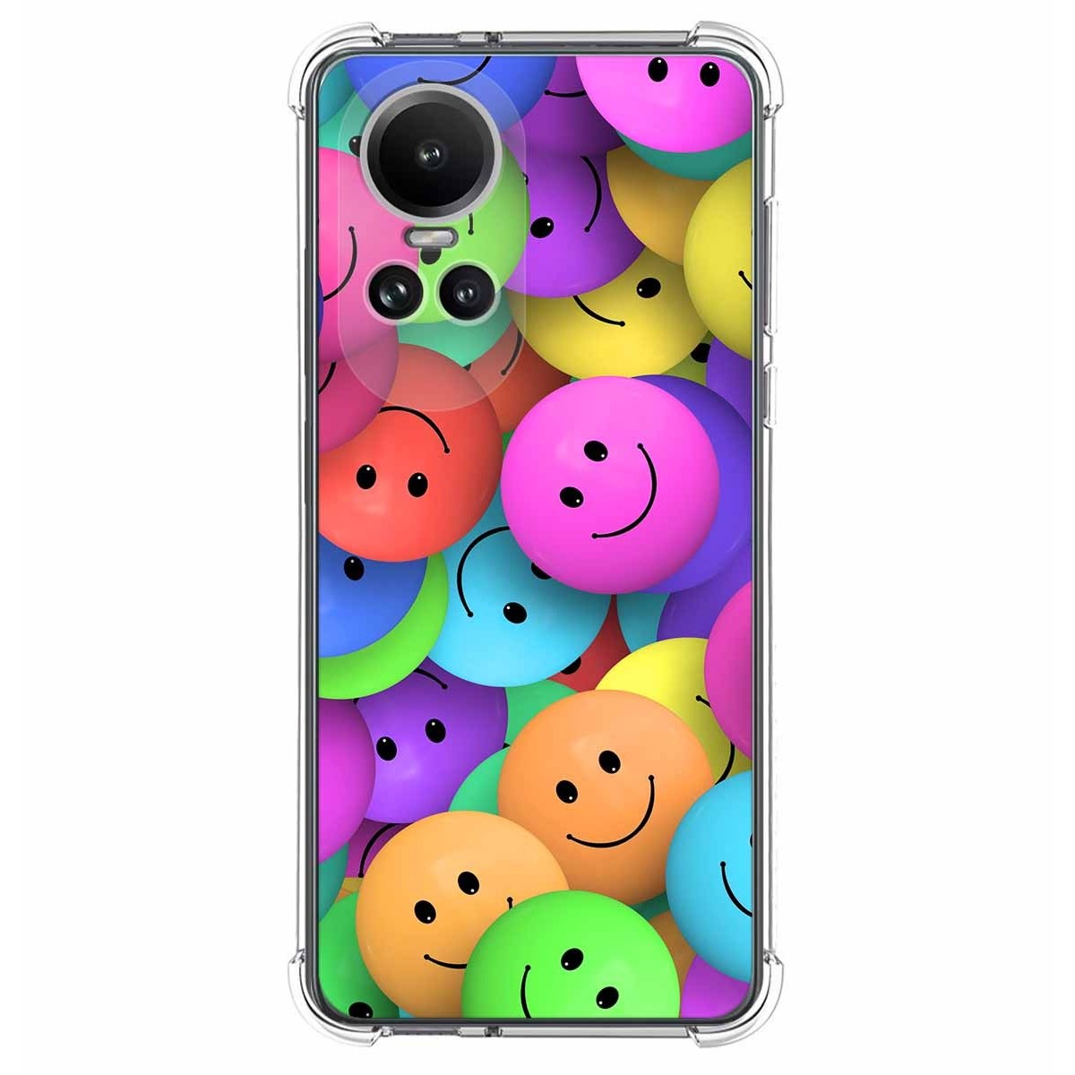Funda Silicona Antigolpes para Oppo Reno 10 5G / 10 Pro 5G diseño Smile Dibujos