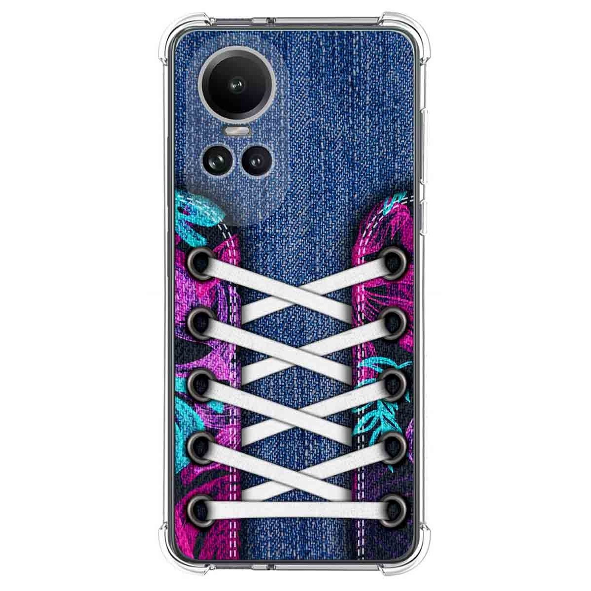 Funda Silicona Antigolpes para Oppo Reno 10 5G / 10 Pro 5G diseño Zapatillas 06 Dibujos