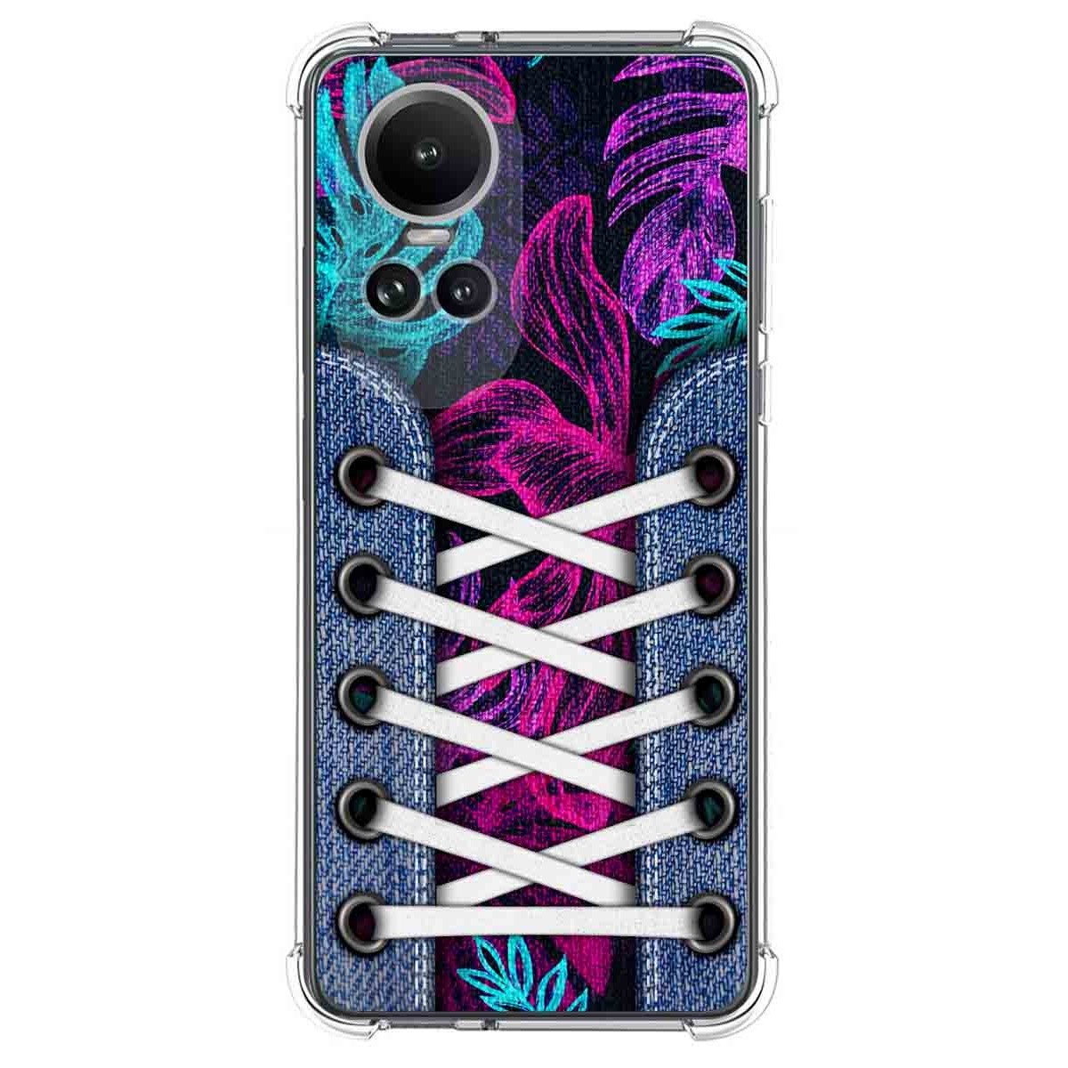 Funda Silicona Antigolpes para Oppo Reno 10 5G / 10 Pro 5G diseño Zapatillas 07 Dibujos
