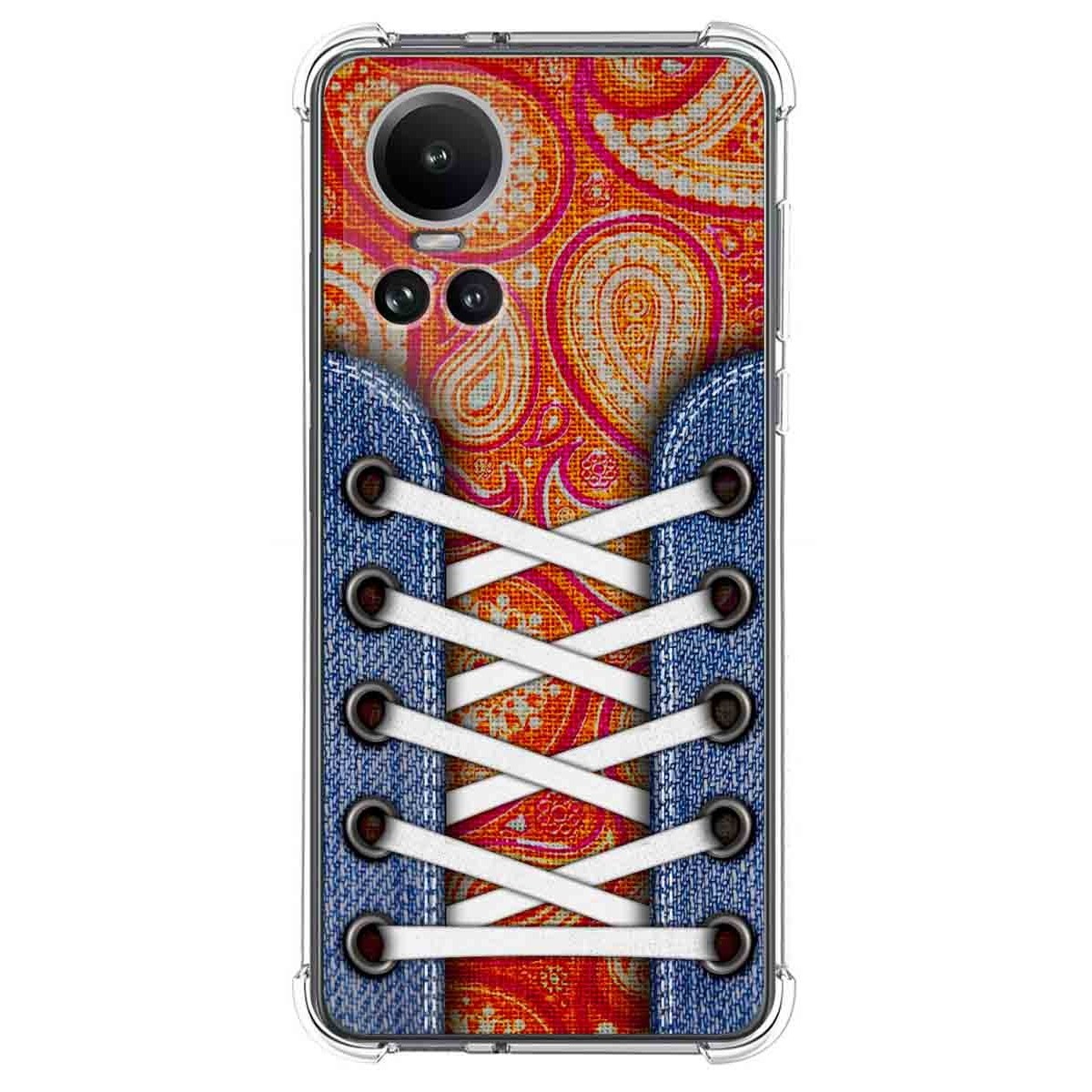 Funda Silicona Antigolpes para Oppo Reno 10 5G / 10 Pro 5G diseño Zapatillas 10 Dibujos