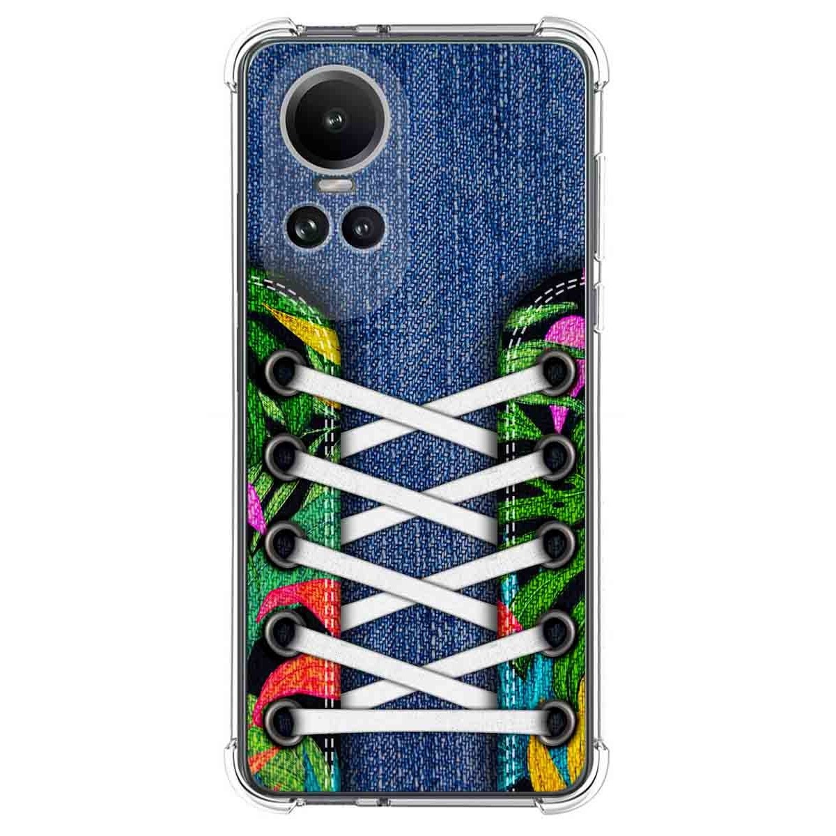 Funda Silicona Antigolpes para Oppo Reno 10 5G / 10 Pro 5G diseño Zapatillas 13 Dibujos