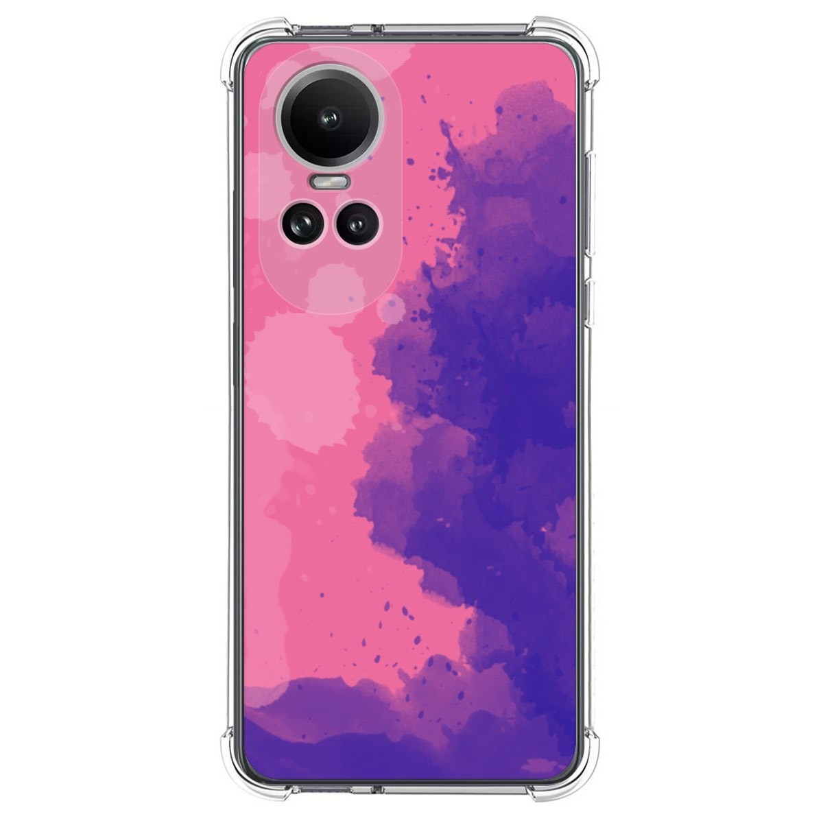 Funda Silicona Antigolpes para Oppo Reno 10 5G / 10 Pro 5G diseño Acuarela 07 Dibujos