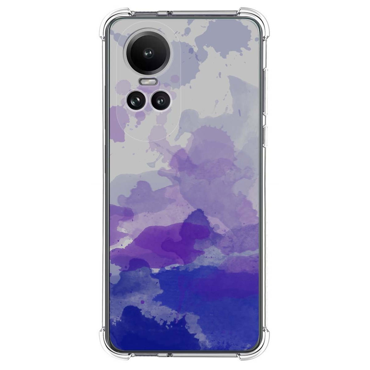 Funda Silicona Antigolpes para Oppo Reno 10 5G / 10 Pro 5G diseño Acuarela 09 Dibujos