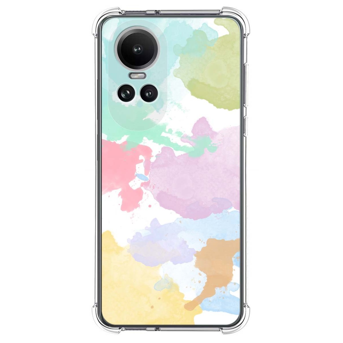 Funda Silicona Antigolpes para Oppo Reno 10 5G / 10 Pro 5G diseño Acuarela 11 Dibujos