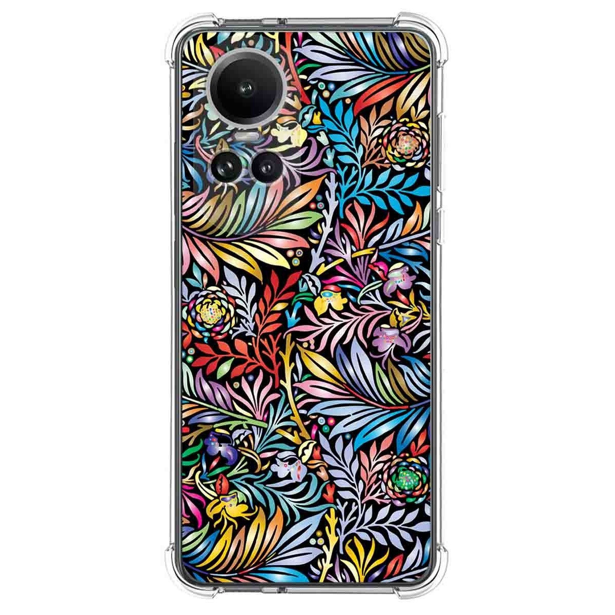 Funda Silicona Antigolpes para Oppo Reno 10 5G / 10 Pro 5G diseño Flores 04 Dibujos