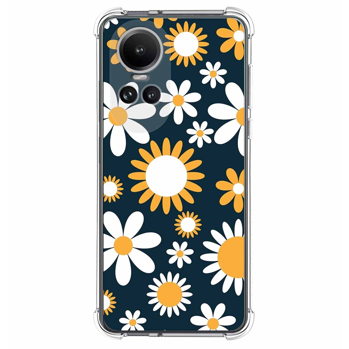 Funda Silicona Antigolpes para Oppo Reno 10 5G / 10 Pro 5G diseño Flores 08 Dibujos