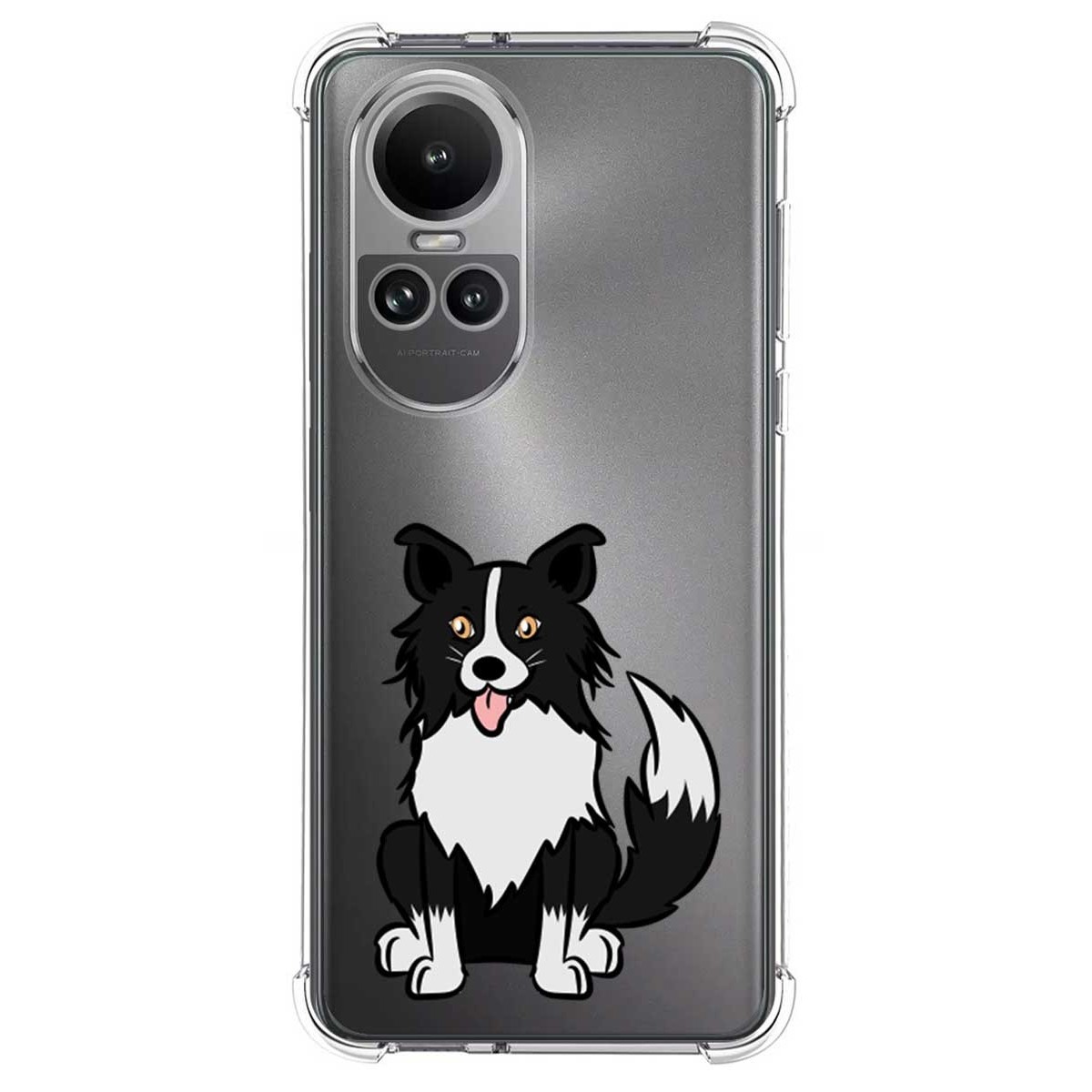 Funda Silicona Antigolpes para Oppo Reno 10 5G / 10 Pro 5G diseño Perros 01 Dibujos