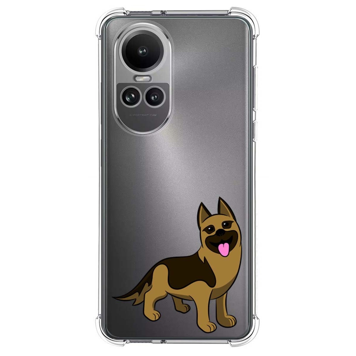Funda Silicona Antigolpes para Oppo Reno 10 5G / 10 Pro 5G diseño Perros 03 Dibujos