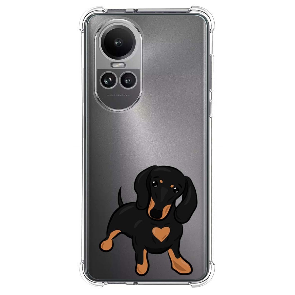 Funda Silicona Antigolpes para Oppo Reno 10 5G / 10 Pro 5G diseño Perros 04 Dibujos