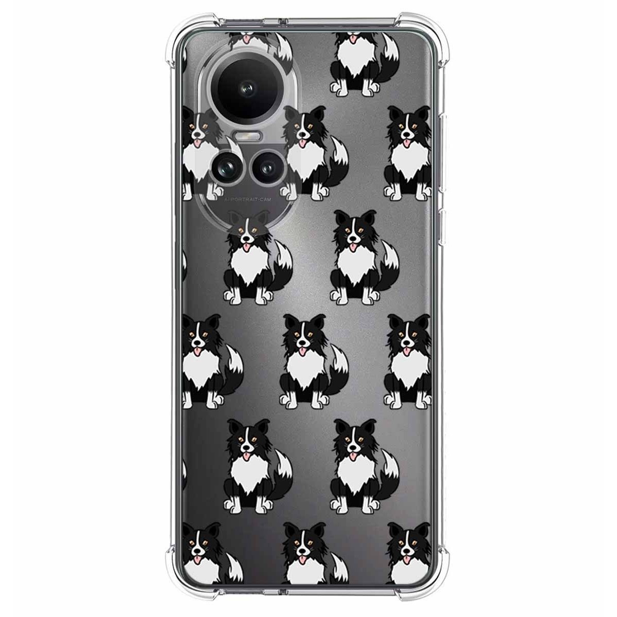 Funda Silicona Antigolpes para Oppo Reno 10 5G / 10 Pro 5G diseño Perros 07 Dibujos