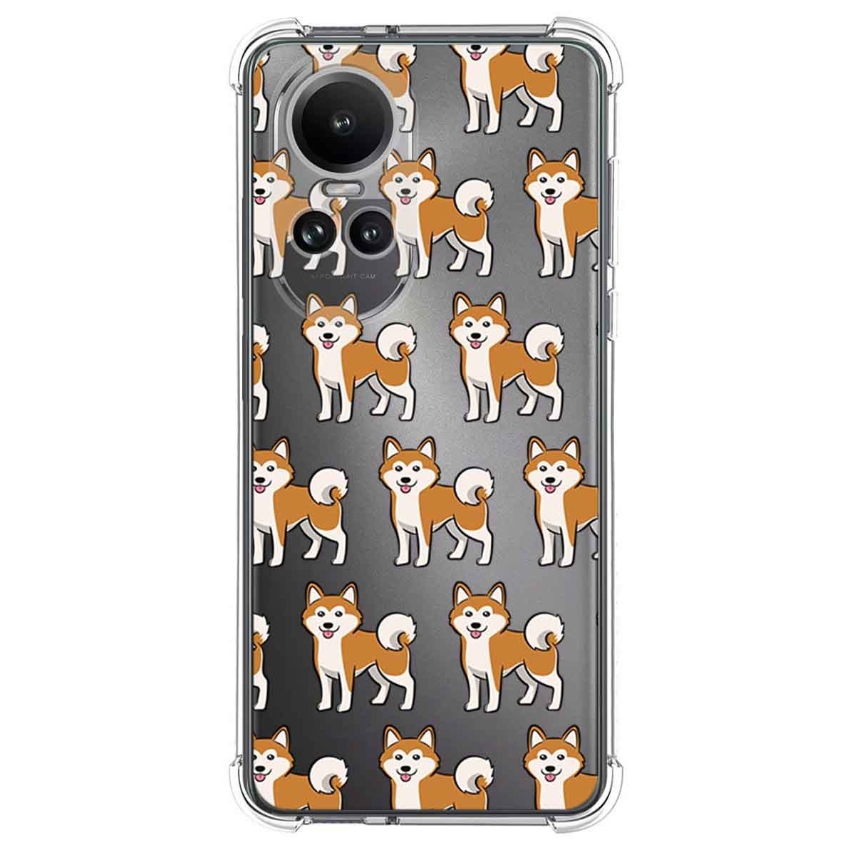Funda Silicona Antigolpes para Oppo Reno 10 5G / 10 Pro 5G diseño Perros 08 Dibujos