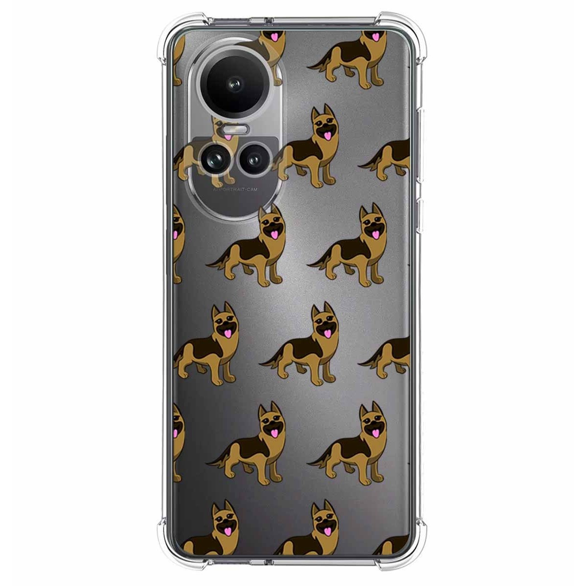 Funda Silicona Antigolpes para Oppo Reno 10 5G / 10 Pro 5G diseño Perros 09 Dibujos