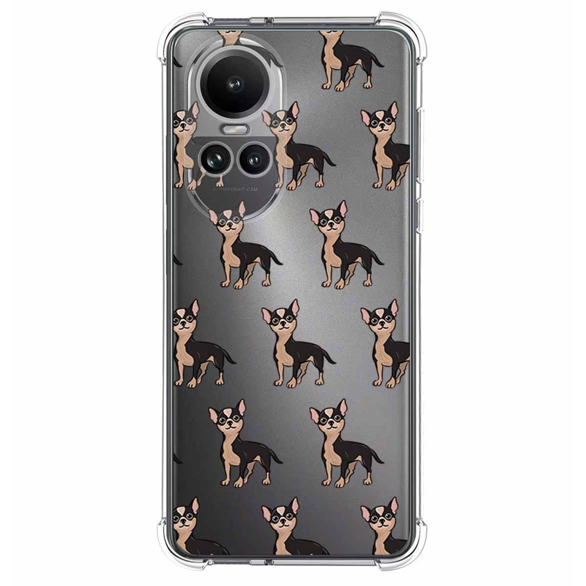 Funda Silicona Antigolpes para Oppo Reno 10 5G / 10 Pro 5G diseño Perros 11 Dibujos