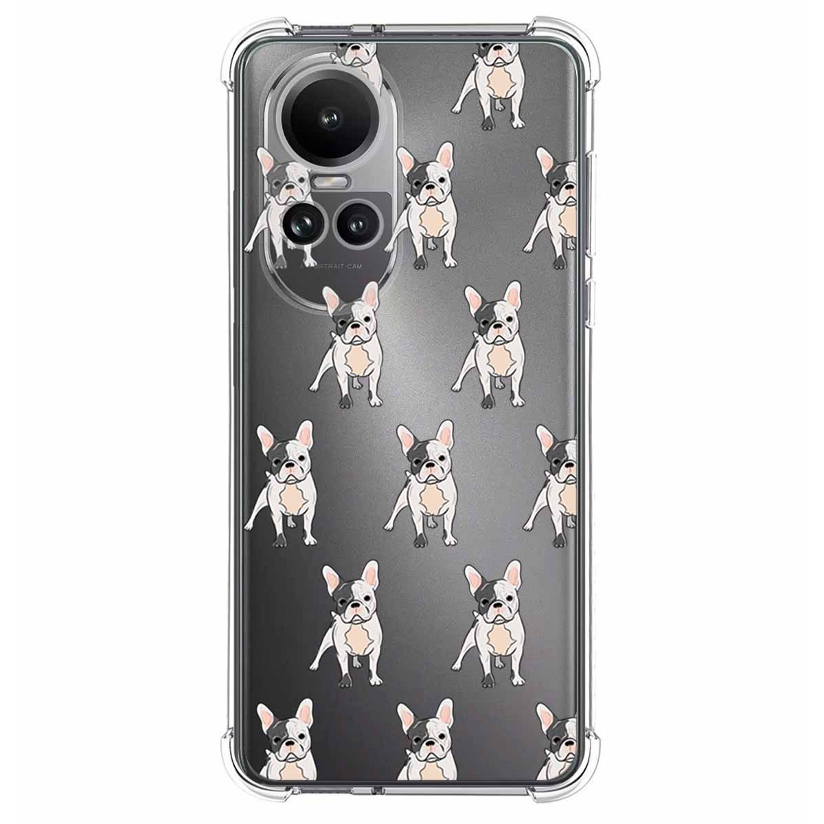 Funda Silicona Antigolpes para Oppo Reno 10 5G / 10 Pro 5G diseño Perros 12 Dibujos