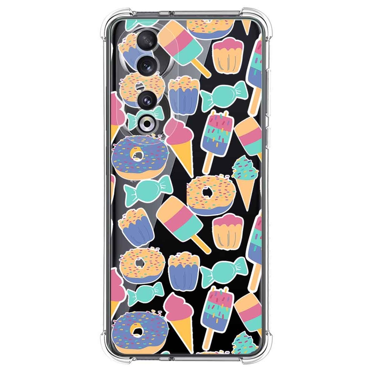 Funda Silicona Antigolpes compatible con Huawei Honor 90 5G diseño Dulces 02 Dibujos