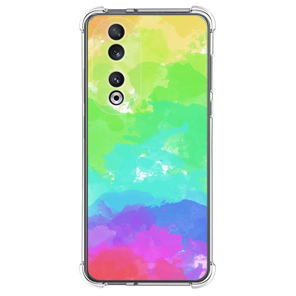 Funda Silicona Antigolpes compatible con Huawei Honor 90 5G diseño Acuarela 03 Dibujos