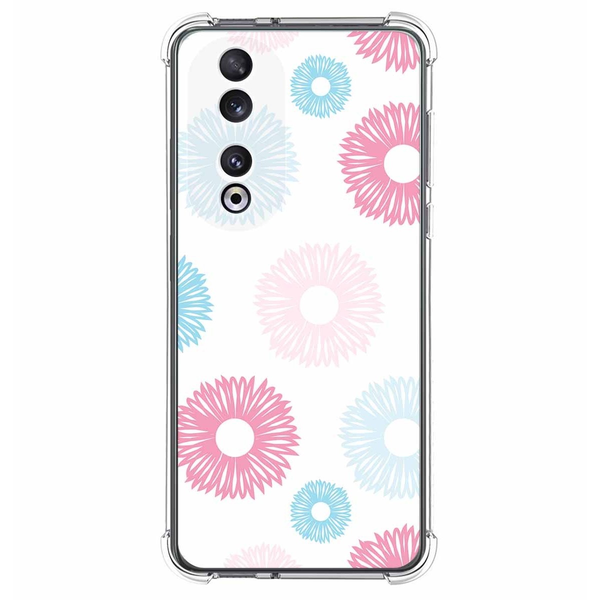 Funda Silicona Antigolpes compatible con Huawei Honor 90 5G diseño Flores 06 Dibujos