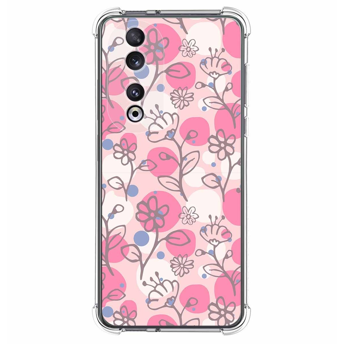 Funda Silicona Antigolpes compatible con Huawei Honor 90 5G diseño Flores 07 Dibujos