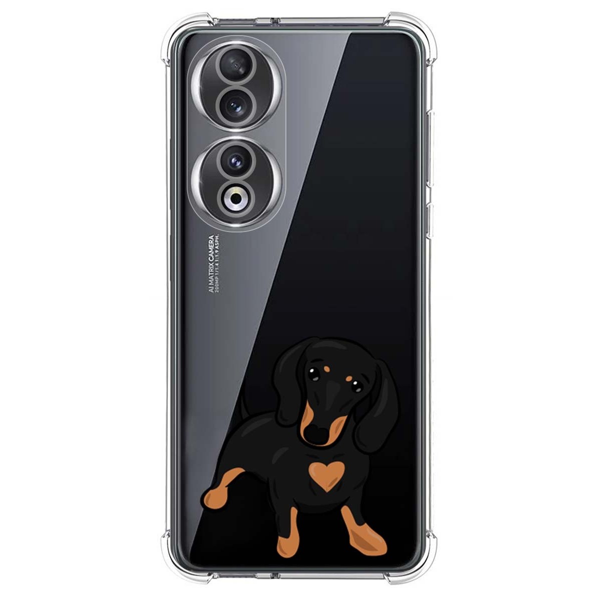 Funda Silicona Antigolpes compatible con Huawei Honor 90 5G diseño Perros 04 Dibujos