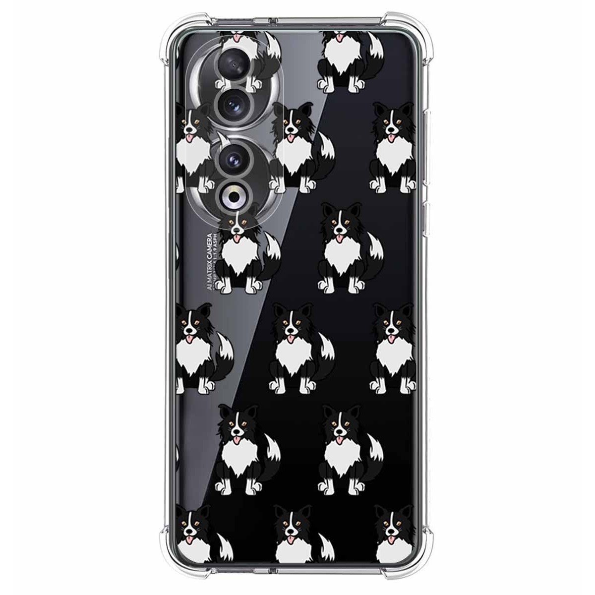 Funda Silicona Antigolpes compatible con Huawei Honor 90 5G diseño Perros 07 Dibujos