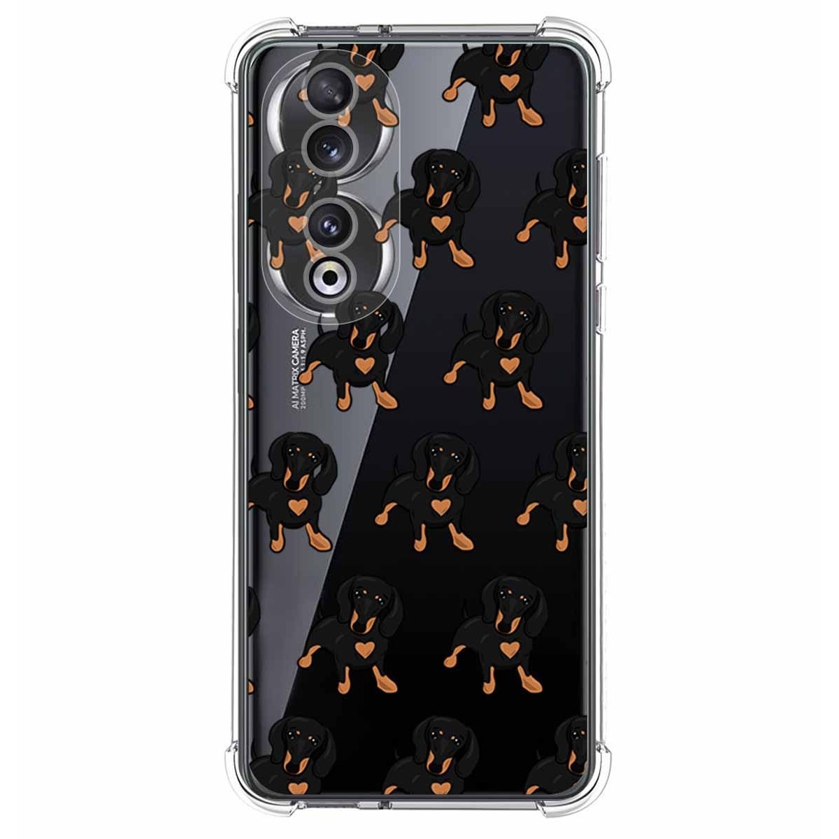 Funda Silicona Antigolpes compatible con Huawei Honor 90 5G diseño Perros 10 Dibujos