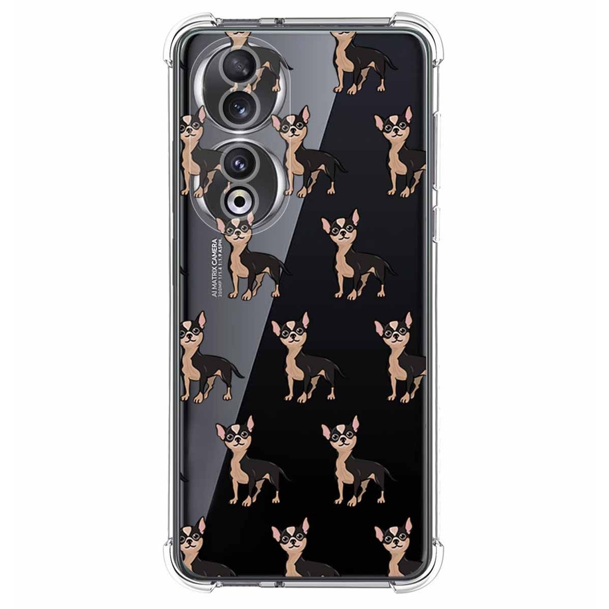 Funda Silicona Antigolpes compatible con Huawei Honor 90 5G diseño Perros 11 Dibujos