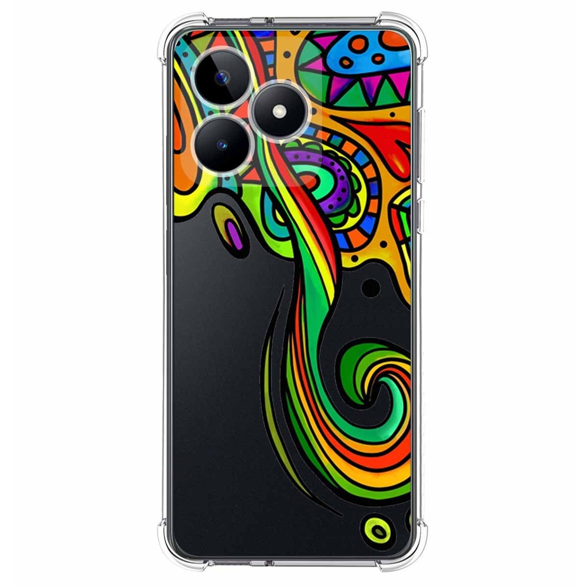 Funda Silicona Antigolpes para Realme C53 diseño Colores Dibujos