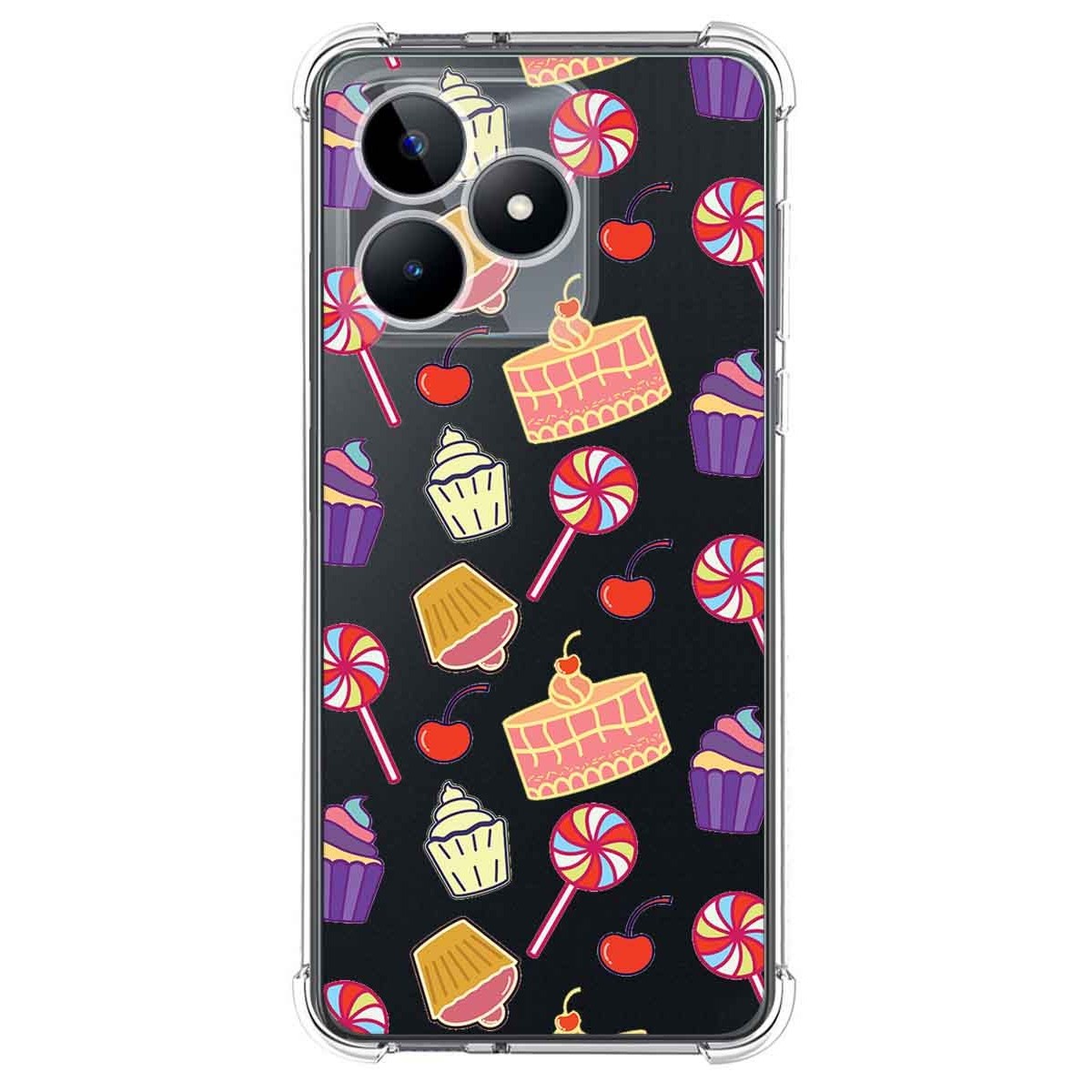 Funda Silicona Antigolpes para Realme C53 diseño Dulces 01 Dibujos